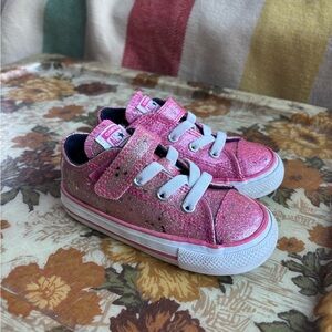 Converse Kids Sparkly Pink Sneakers
